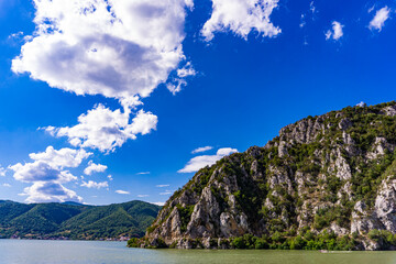 Wall Mural - Danube gorge at Djerdap in Serbia