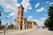 Clock Tower Of Toledo Railway Station Exterior. Spain