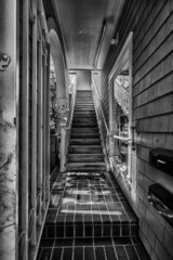 Canvas Print - Vertical shot of an underground staircase