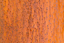 Pattern Of Rusty Metal Of An Old Chimney