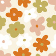 © Radiocat - Seamless pattern with abstract hand drawn flowers