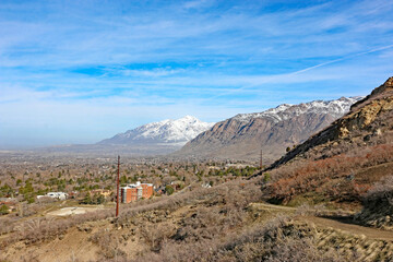 Poster - 	
Wasatch mountains in Utah in winter	