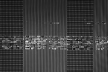 Wall Mural - pixel pattern of a digital glitch / abstract black and white pixel pattern background of a digital g