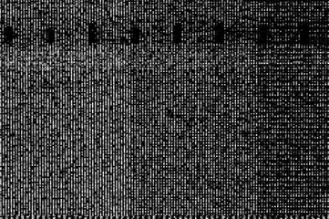 Wall Mural - pixel pattern of a digital glitch / abstract black and white pixel pattern background of a digital g