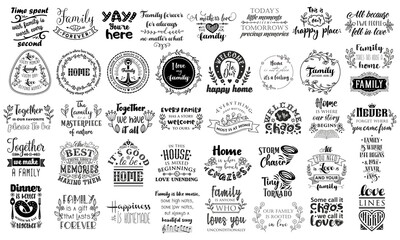 Lettering Family quotes and sayings for plotter
