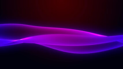 Wall Mural - Abstract colorful wavy background in bright neon blue and purple colors. Modern colorful wallpaper. Seamless loop animation. 3d rendering.