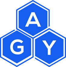AGY Letter Logo Design On White Background. AGY Creative Initials Letter Logo Concept. AGY Letter Design. 