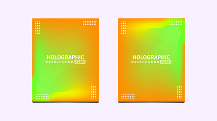 simple design holographic background pack. blend of yellow, orange, green, pink, blue colors with a 