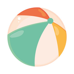 Canvas Print - beach ball icon