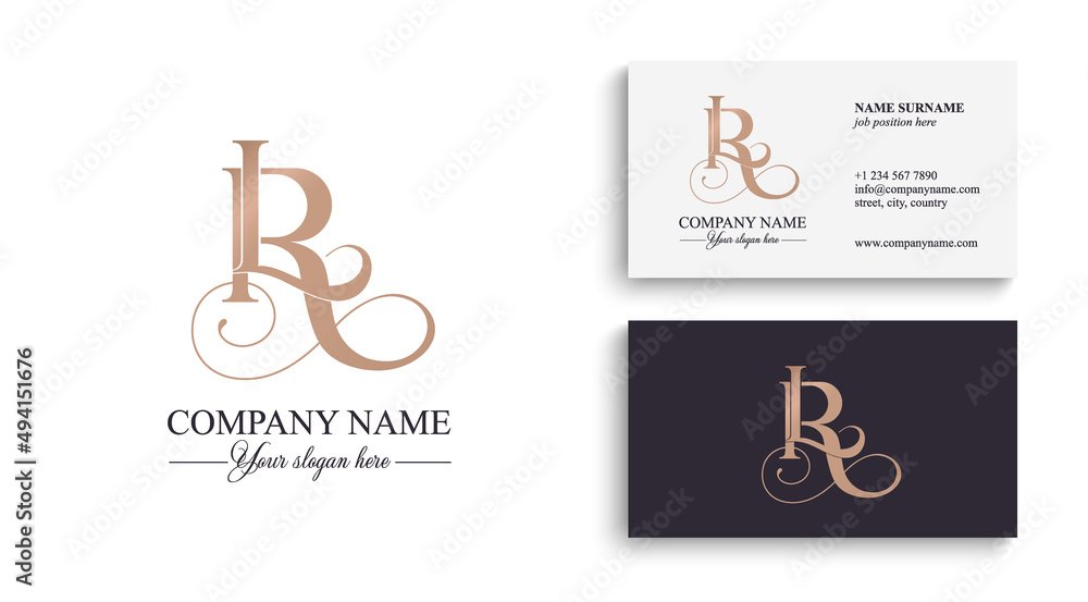 LR, RL logo or monogram. LR, RL Letters of the alphabet Initials ...