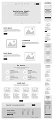 Wall Mural - website design that ready to convert for the developers. landing page, web template, one page web de