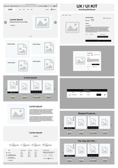 Wall Mural - website design that ready to convert for the developers. landing page, web template, one page web de