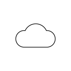 Canvas Print - Cloud line icon