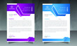 © kamrangd19 - Modern & Professional business style letterhead design template in A4 size.Minimal informative and newsletter magazine poster flyer brochure designletterhead design in red, yellow, green, and blue