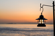 Lantern At Sunset