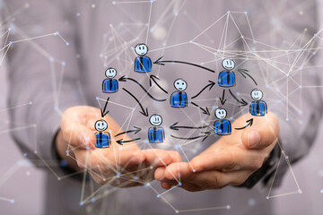 people network structure hr - human resources management and recruitment