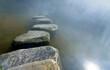 © xy - Stepping stones path over a pond