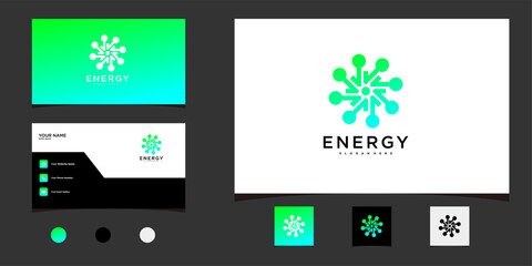 Energy logo design with creative modern and unique. Premium Vector