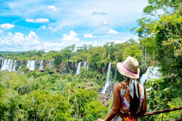 Wall Mural - Amazing photo of Iguazu Falls in Brazil