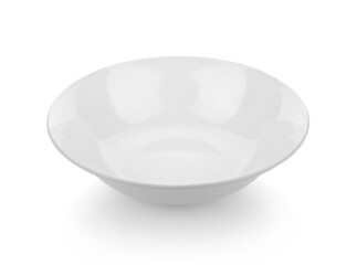 Wall Mural - Empty White bowl on white background.