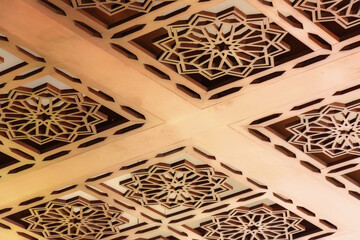 Wall Mural - Wooden, middle eastern, Beautiful, Pattern, Roof, Background