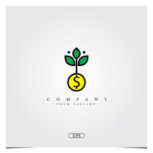 Money Invest Logo Design Logo Premium Elegant Template Vector Eps 10