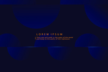 Poster - Minimalist deep blue premium abstract background with luxury geometric dark shapes. eps10