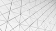 © oselote - triangle pattern on white background,science and technology concept,3d rendering