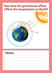 Canvas Print - Science Experiment Log Worksheet