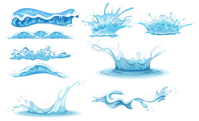 Wall Mural - A water splash on white background