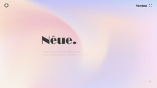 Blur Gradient Background Design. Contemporary Art Walllpaper With Brigh Neon Blending Colors. Retro Futuristic Style