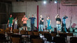 © guruXOX - Rehearsal at theatre. Actors preparing for role. Behind the scene
