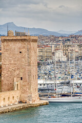 Wall Mural - Marseilles Cityscape, HDR Image