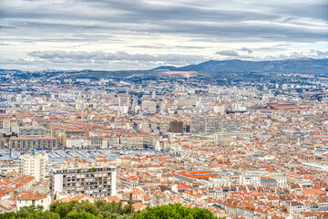 Wall Mural - Marseilles Cityscape, HDR Image