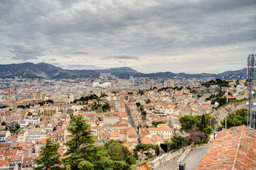 Wall Mural - Marseilles Cityscape, HDR Image