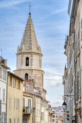 Sticker - Marseilles, Old neighbourhood of the Panier, HDR Image