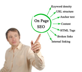 Sticker - Seven Components of On Page SEO