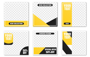 vector set of editable banner templates. banners with png insert. banner template for advertising or
