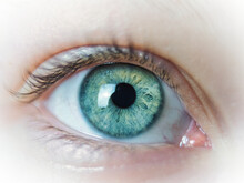 Closeup Shot Of A Green Eye
