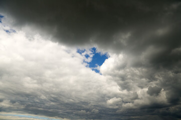 Canvas Print - Dramatic sky with stormy clouds.