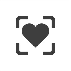 Wall Mural - heart - vector icon on white background. EPS 10