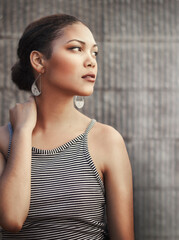 Sticker - Confidence is the best kind of makeup. Cropped shot of a beautiful young woman.