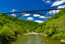 Beautiful Summer Afternoon At New River Gorge National Park