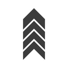 Arrow icons group. Set of black arrows symbols with blend effect. Chevron symbols. Vector isolated on white background.