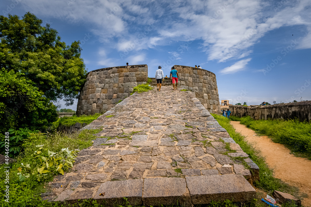 Stock-Foto „Vellore Fort is a large 16th-century fort situated in heart ...