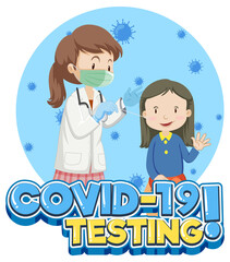 Poster - Covid-19 testing with antigent test kit