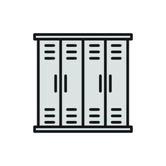 Sticker - locker for website graphic resource, presentation, symbol