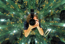 Portrait Of A Photographer In A Kaleidoscope Room