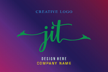 JIT lettering logo is simple, easy to understand and authoritative