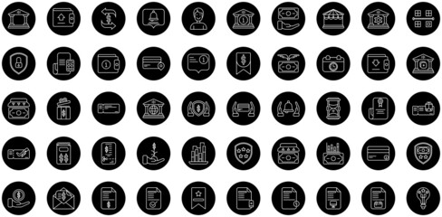 finance and business icon set